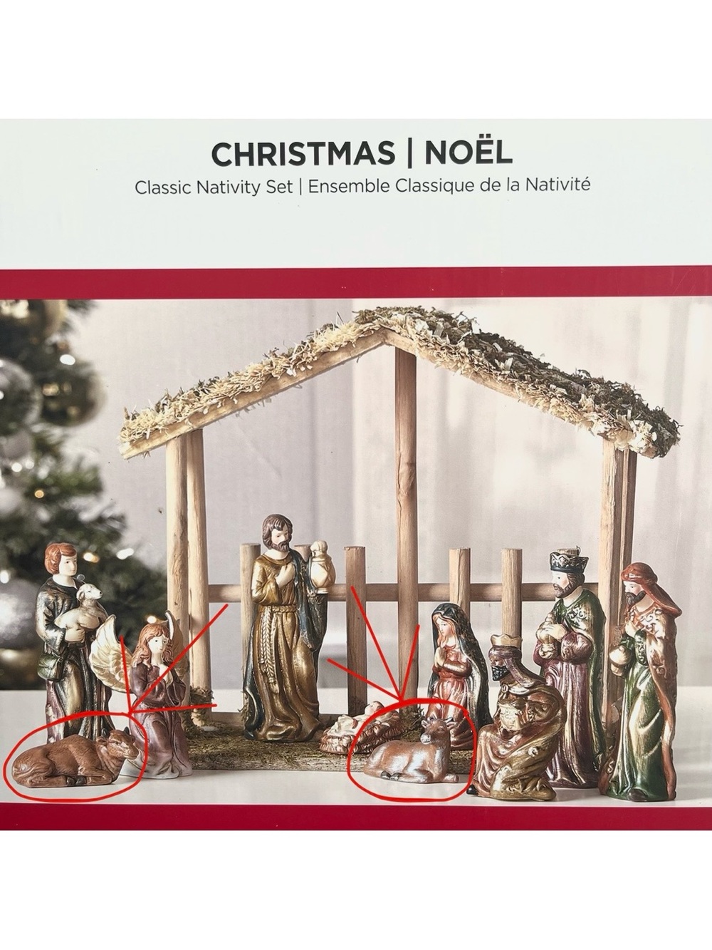 Ashland Classic Nativity Cow Ceramic Figurines Replacement Pieces Christmas - Picture 8 of 8